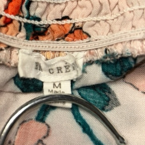 EN CREAM Boho Floral Off-Shoulder Dress size M mix of colors: peach, greens - Picture 14 of 15